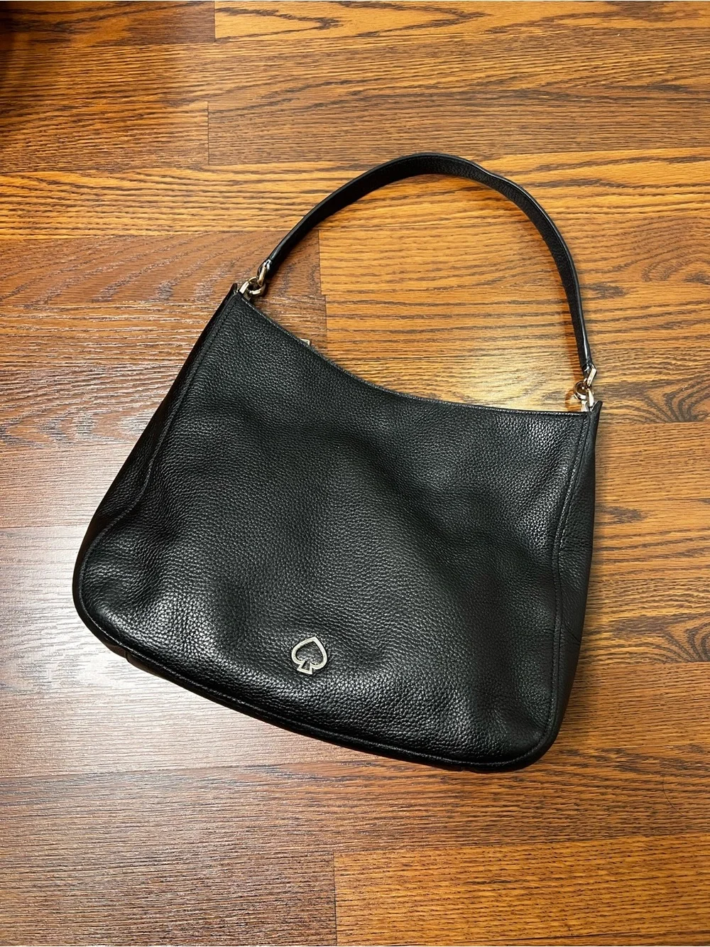 Kate Spade Kailee Shoulder Bag, crafted from black pebbled leather